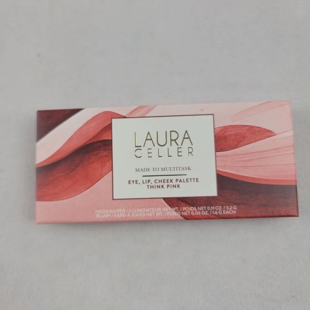 NIB Laura Gellar eye, lip and cheek pallet - think pink